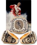 Alex Delvecchios Hockey Hall of Fame 10K Gold and Diamond Induction Ring