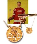 Alex Delvecchios 1963-64 Detroit Red Wings "250th Goal" Commemorative 10K Gold Tie Clip