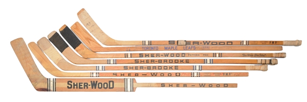 Toronto Maple Leafs Early-1970s Game-Used and Game-Issued Stick Collection of 7