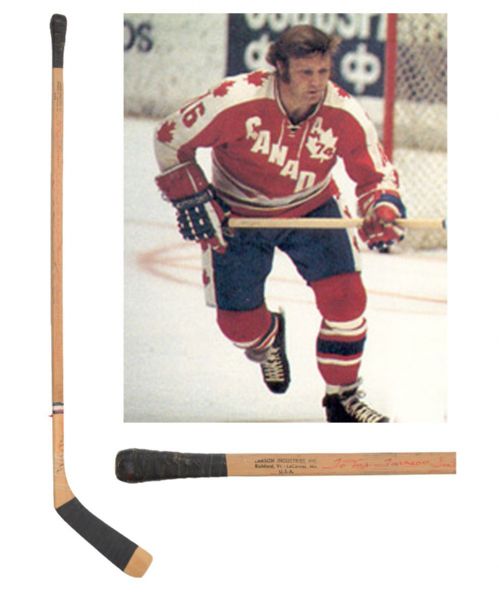 Bobby Hulls 1974 Team Canada Game-Used Stick Gifted to Anatoli Tarasov