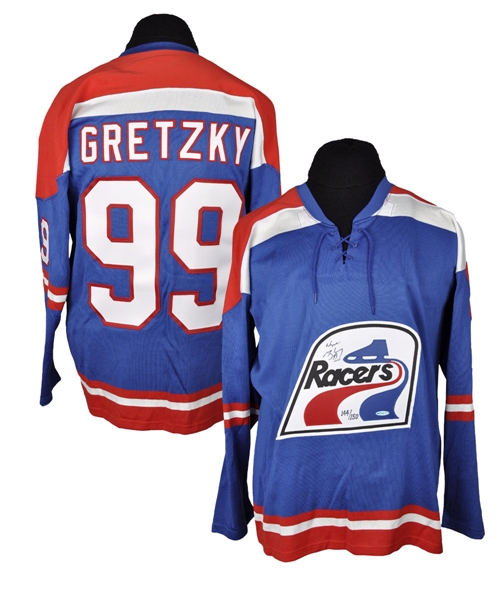 Wayne Gretzky Signed Indianapolis Racers Limited-Edition Jersey with UDA COA #144/150
