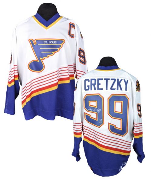 Wayne Gretzky Signed St. Louis Blues Jersey from WGA