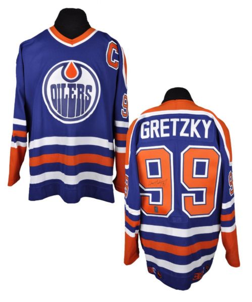 Wayne Gretzky Signed Edmonton Oilers Blue Jersey from WGA
