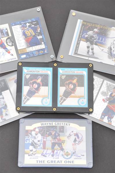 Wayne Gretzky Hockey Card Collection with O-Pee-Chee and Topps RC Cards, UDA Signed Cards and More