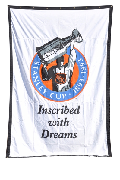 1993 Stanley Cup Centennial Banner from Boston Garden (95" x 144")