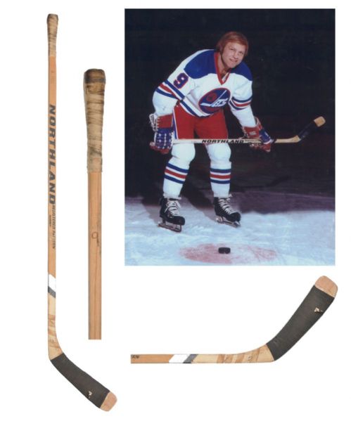 Bobby Hulls 1970s WHA Winnipeg Jets Game-Used Northland Stick