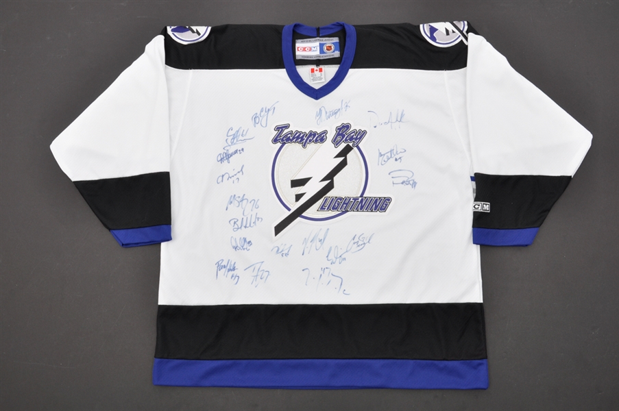 Tampa Bay Lightning Signed and Multi-Signed Collection of 3 with St-Louis and Lecavalier