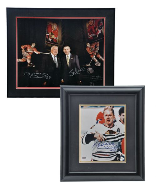 Chicago Black Hawks Hull, Mikita, Esposito and Others Autograph Collection of 7 