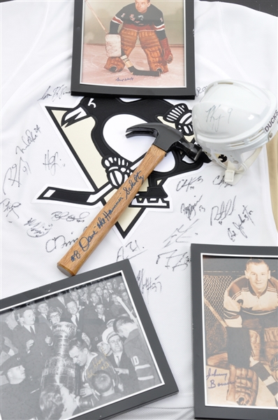 Massive Collection of Signed NHL Framed Photos and Miscellaneous Signed Hockey Pieces