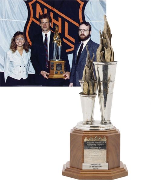 Bob Bourne’s 1987-88 William Masterton Memorial Trophy (17")