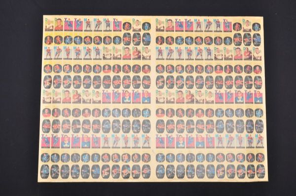 1962-63 Parkhurst Hockey Card Uncut Sheet