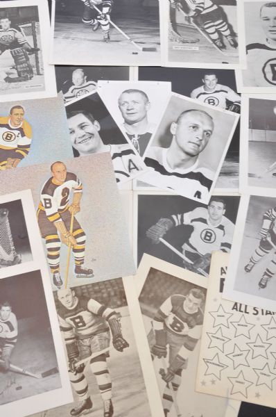 Boston Bruins 1930s-1970s Team-Issued Player Picture Sets and Photo Collection of 136