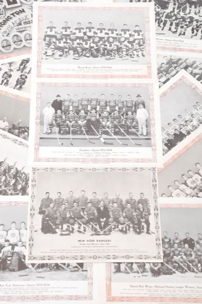1932-36 CCM Hockey Team Photo Collection of 59 Including Complete Sets