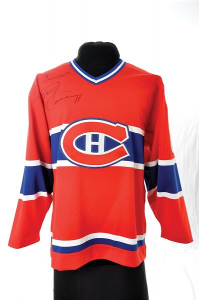 Saku Koivu, Henri Richard and Richard Zednik Signed Montreal Canadiens Jerseys