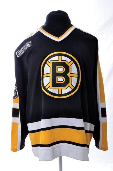 Ken Belangers 1999-2000 Boston Bruins Game-Worn Jersey with Team LOA <br>- "NHL 2000" Patch!