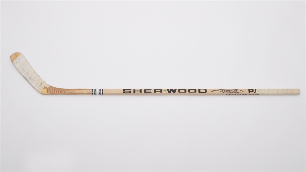 Marcel Dionnes Late-1980s New York Rangers Game-Used Sher-Wood Stick