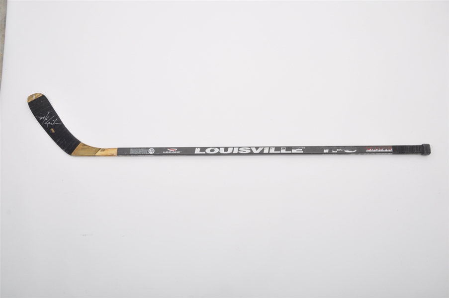 Mike Gartners Mid-1990s Maple Leafs / Coyotes Signed Game-Used Louisville Stick