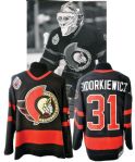 Peter Sidorkiewiczs 1992-93 Ottawa Senators Inaugural Season Game-Worn Away Jersey with Stanley Cup Centennial Patch - Photo-Matched!