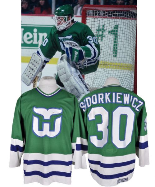 Peter Sidorkiewiczs 1989-90 Hartford Whalers Game-Worn Jersey