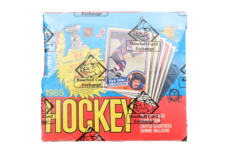 1984-85 O-Pee-Chee Hockey Wax Box (48 Unopened Packs) - BBCE Certified