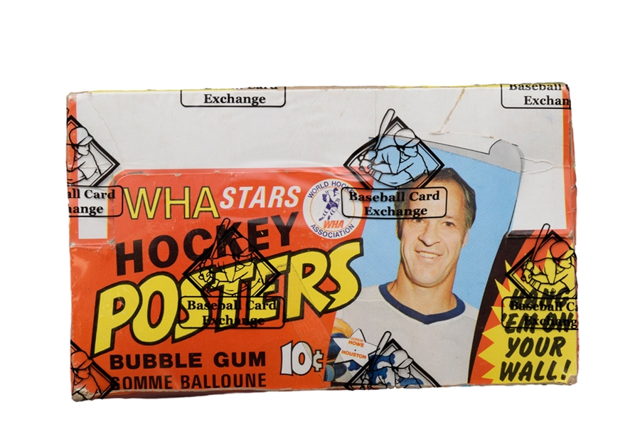1973-74 O-Pee-Chee Hockey WHA Posters Box (36 Unopened Packs) - BBCE Certified