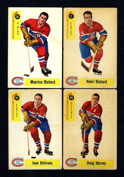 1958-59 Parkhurst Hockey Card Partial Set (42/50)
