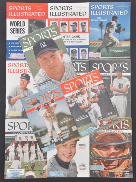 1954-60 Sports Illustrated Magazine Collection of 303 With Mantle, Williams and Other Greats Covers