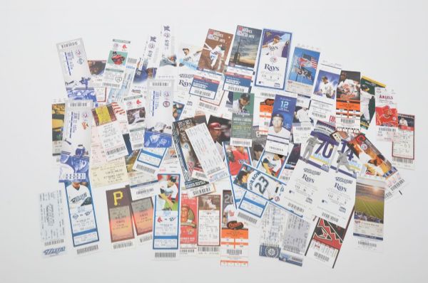 Jose Bautista Collection of 62 MLB Career Home Run Game Tickets