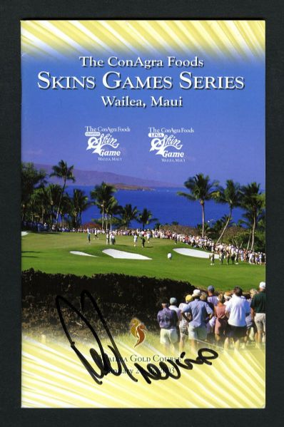 Nicklaus, Palmer and Trevino Signed 2003 "Skins Games Series" Programs (3) Plus Memorabilia