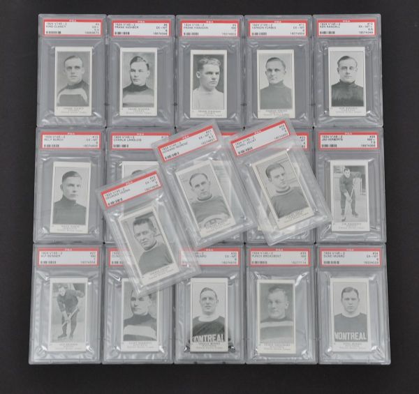 1924-25 William Patterson V145-2 PSA-Graded Complete 60-Card Hockey Set <br>- Current Finest and All-Time Finest PSA Set!