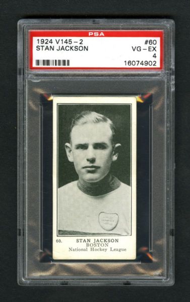 1924-25 William Patterson V145-2 Hockey Card #60 Stan Jackson - Graded PSA 4