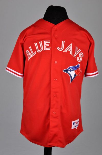 Pat Hentgens 2013 Toronto Blue Jays "Canada Day" Worn Coach Jersey <br>- MLB Authenticated