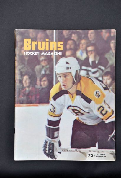 Boston Bruins and Montreal Canadiens Multi-Signed 1973-74 Hockey Program with Orr and Esposito