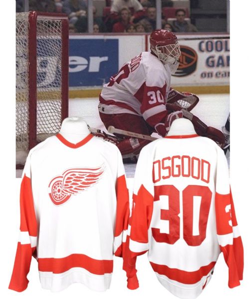 Chris Osgoods 1996-97 Detroit Red Wings Game-Worn Jersey