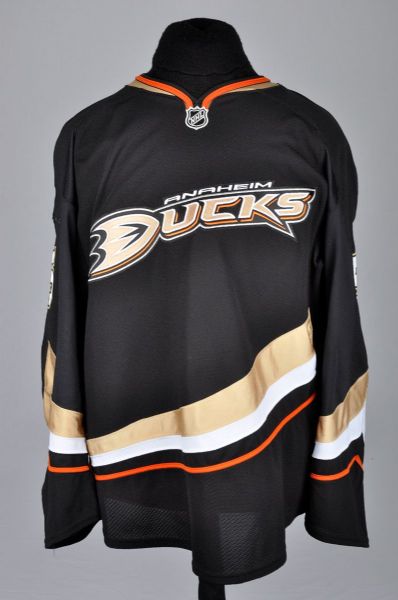 Luca Sbisas 2010-11 Anaheim Ducks Game-Worn Jersey - Team Repairs!