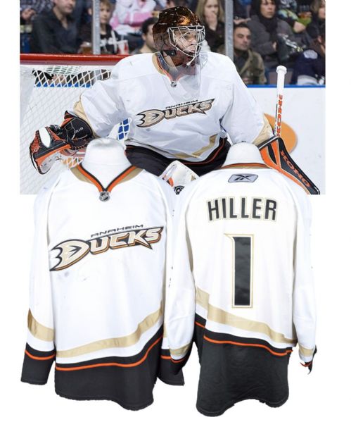 Jonas Hillers 2009-10 Anaheim Ducks Game-Worn Jersey - Photo-Matched!