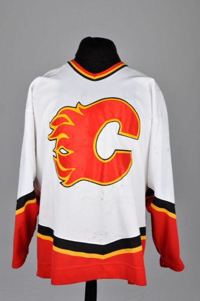 Valeri Bures 2000-01 Calgary Flames Game-Worn Jersey