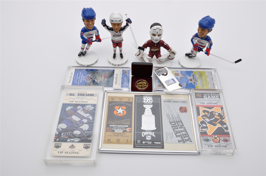 Assorted Collection NHL All-Star Game Memorabilia and Bobble Heads