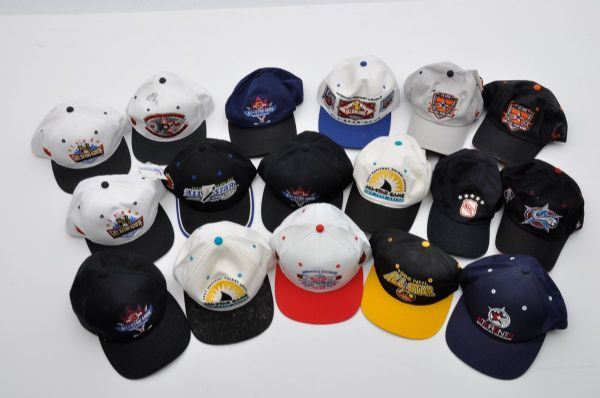 N.H.L. All-Star Game Hat Collection of 17 