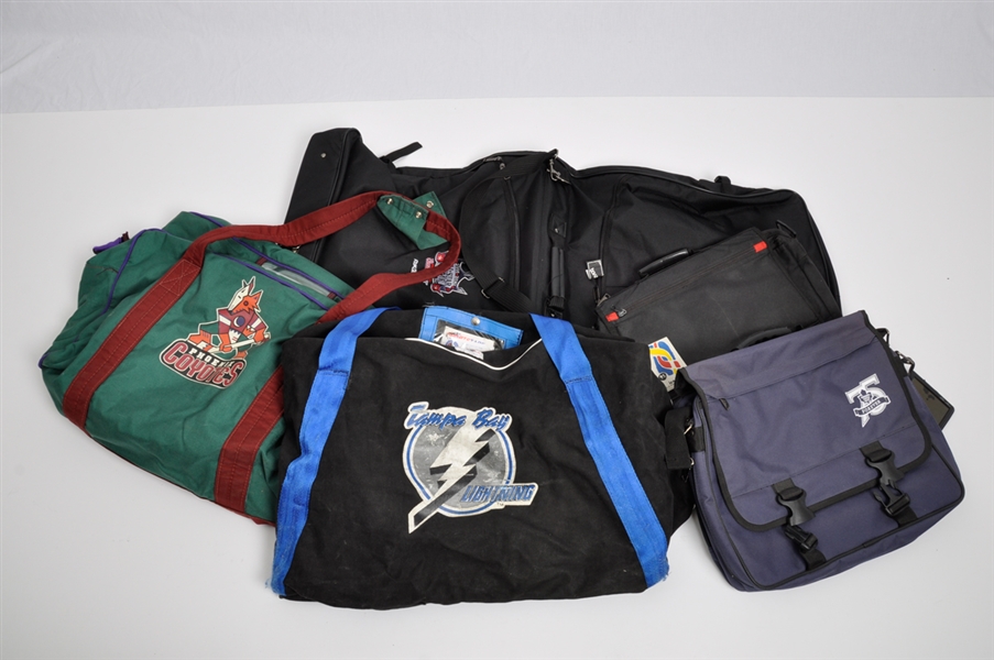 Assorted Hockey Bags and Clothing Apparel Collection