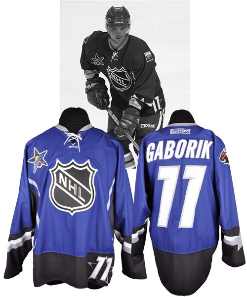 Marian Gaboriks 2003 NHL All-Star Game Western Conference Game-Worn Jersey with LOA