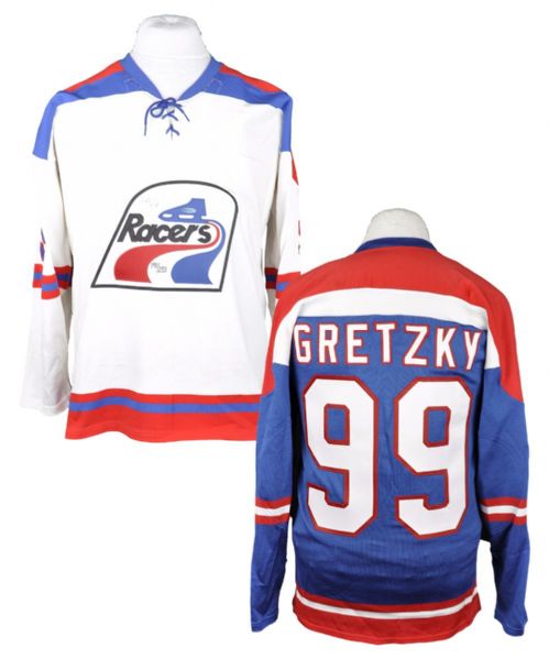 Wayne Gretzky Signed Indianapolis Racers Limited-Edition Home and Away Jerseys with UDA COAs