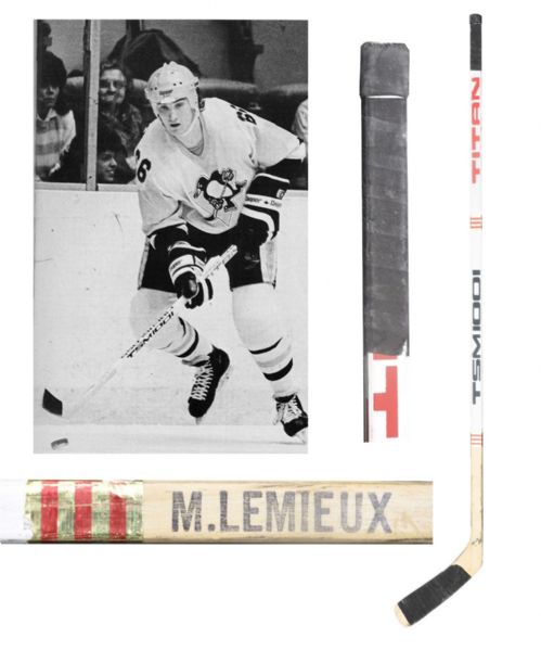 Mario Lemieuxs 1985-86 Pittsburgh Penguins Titan Game-Used Stick