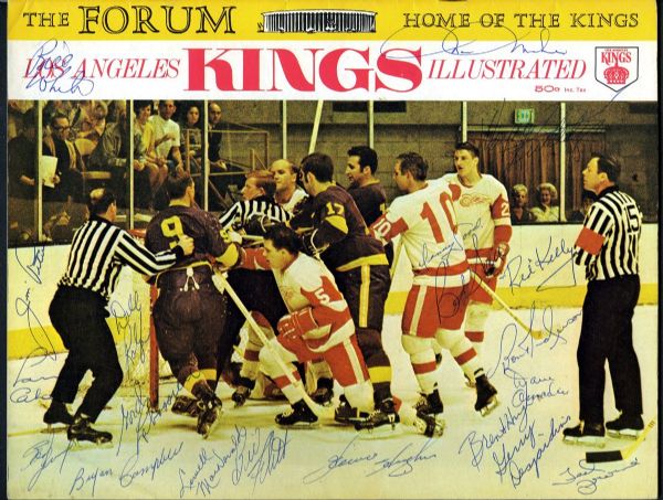 Los Angeles Kings 1968-69 Team-Signed Yearbook by 20