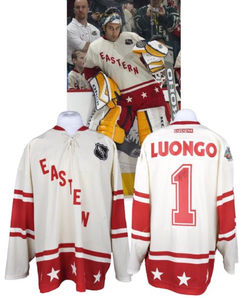 Roberto Luongos 2004 NHL All-Star Game Eastern Conference Signed Game-Worn Jersey