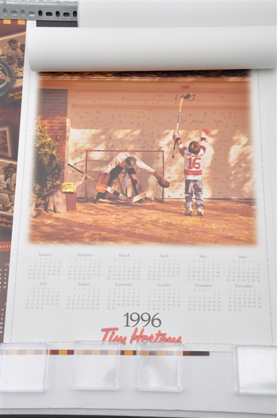 Tim Horton 1990s/2000s Hockey Calendar Collection of 12 with Sidney Crosby