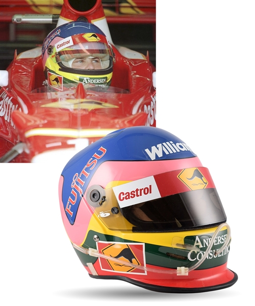 Jacques Villeneuve’s 1998 Winfield Williams F1 Team Bell Race-Worn Helmet with His Signed LOA