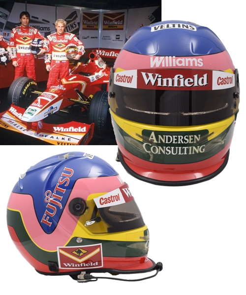Jacques Villeneuves 1998 Winfield Williams F1 Team Bell Test Helmet - Photo-Matched!