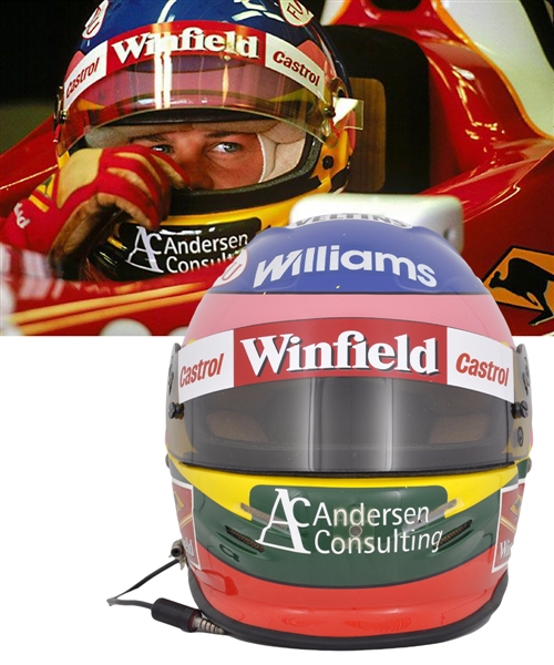 Jacques Villeneuve’s 1998 Winfield Williams F1 Team Bell Race-Worn Helmet – Photo-Matched to the Italian Grand Prix!