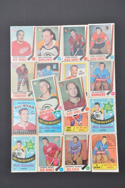 1954-70 O-Pee-Chee and Topps Hockey Card and Coin Collection of 172